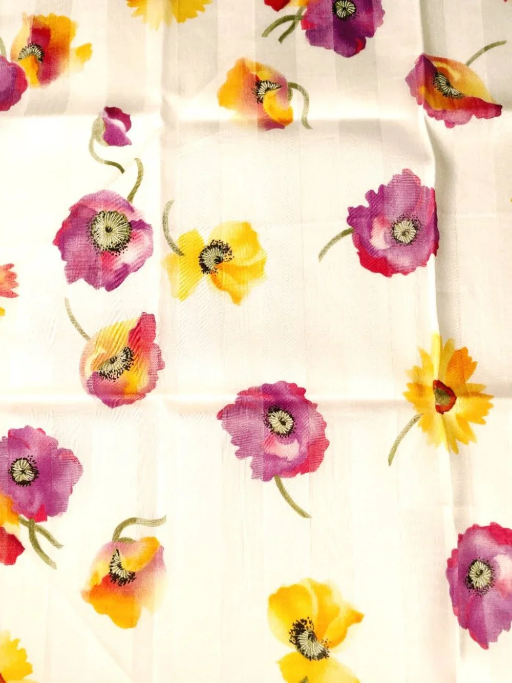 NWT Yves Saint Laurent Floral Scarf